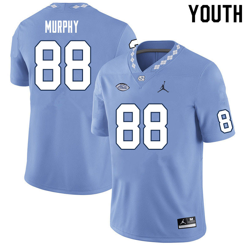 Youth #88 Myles Murphy North Carolina Tar Heels College Football Jerseys Sale-Carolina Blue